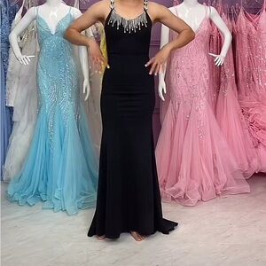 Black and Silver Beautiful down to earth Dinner Dresses or Date Night Dresses